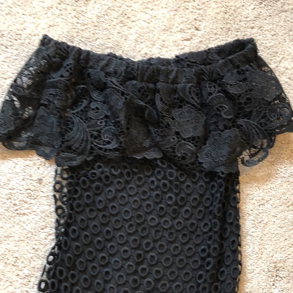 NWT Tahari Knit Black Dress - Picture 2 of 6